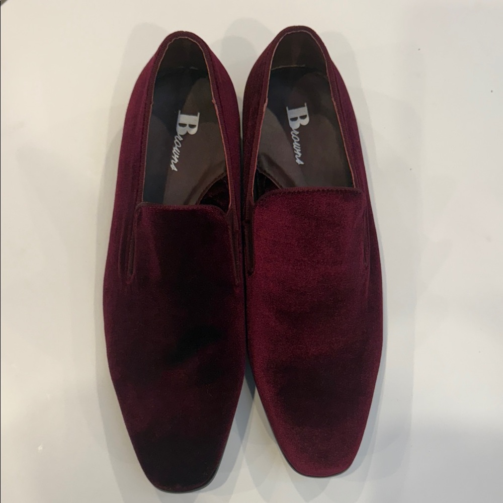 Elegant Maroon Slip-On Loafers for Men
